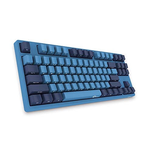EPOMAKER AKKO 3087 SP 87-Key Cherry MX Switch Mechanical Keyboard with PBT Keycaps, DIY Lights for Windows PC Gamers (Cherry red Switch, Ocean Blue)