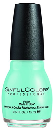 SinfulColors Professional Nail Polish Wonder Mint #1599, 0.5 Fl Oz