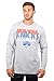 Ultra Game NBA Official Men’s Super Soft Supreme Long Sleeve T-Shirt - Unisex, New York Knicks, Heather Gray, Large