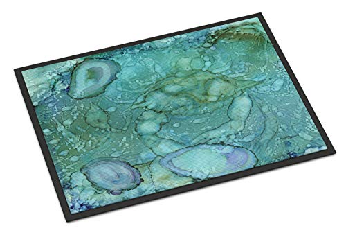 Caroline's Treasures 8963MAT Abstract Crabs and Oysters Doormat 18x27 Front Doo…