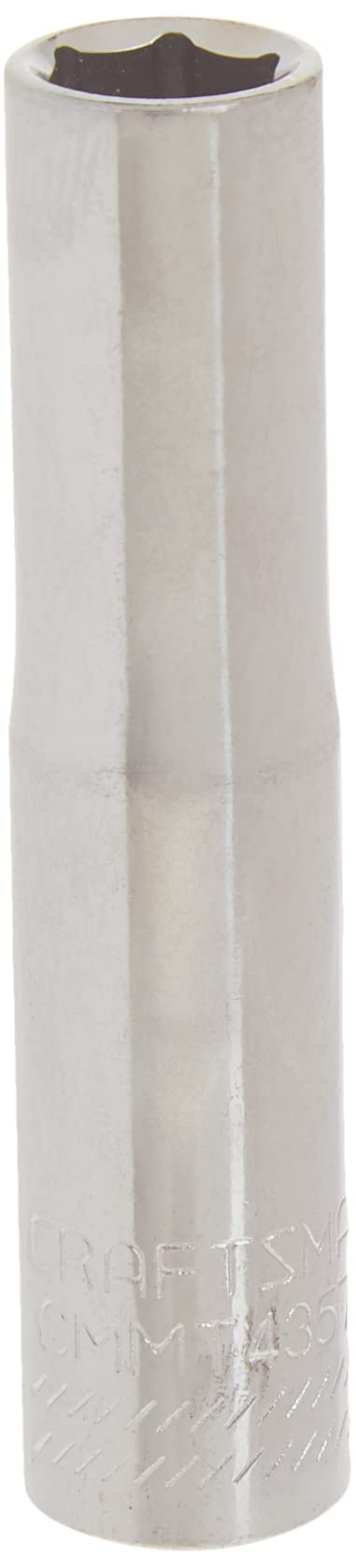 CRAFTSMAN Deep Socket, SAE, 1/4-Inch Drive, 9/32-Inch, 6-Point (CMMT43574),Full Polish