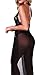 Ruzishun Women's Lace Sexy Lingerie Plus - Size See-through Long Slit Dress