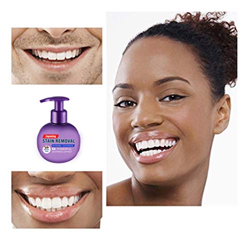Strengthening Stain Removal Gel Toothpaste Teeth Whitening Toothpaste Fight Bleeding Gums White Toothpaste, Natural, Vegan, Paraben-Free, Anti-Cavity, Pump Packaging (Passion fruit) - Thumbnail 5