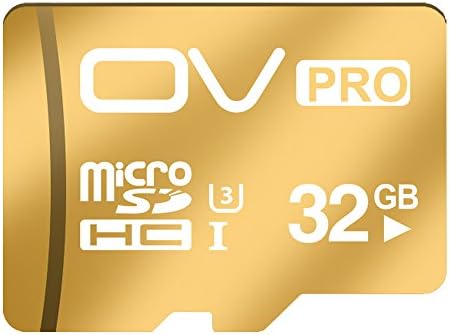 OV (Pro 32GB, Gold) U3 Super Speed Micro SDHC TF CARD UHS-3 Write Speed up to 40MB/s Read Speed up to 80MB/s High Performance Flash Memory SAMSUNG FLASH 100% TESTED US