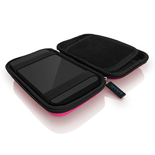 iGadgitz Pink EVA Hard Travel Case Cover for Western Digital My
