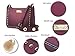 Women Handbags- Purses Crossbody Bags with Furry by Florance Jones,Wine,Universal