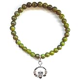 J.C. Walsh and Sons Ltd Irish Connemara Marble: Sterling Silver Claddagh Charm Bracelet