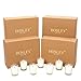 Hosley Set of 48 Unscented Clear Glass Wax Filled Votive Candles - 12 Hour Burn Time. Glass Votive & Hand Poured Candle Included, Ideal Gift or Use for Aromatherapy, Weddings, Party Favors O1 primary
