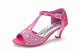 Mila Lady Little Girl's Rhinestone Dress Heel Sandals for Party (JF16-4)
