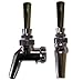 Kegerator Beer Faucet 630ss w/ Black Plastic Tap Handle