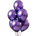 Chrome Metallic Balloons for Party 50 pcs 12 inch Thick Latex balloons for Birthday Wedding Engagement Anniversary Christmas Festival Picnic or any Friends & Family Party Decorations-Metallic Purple