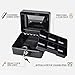 KYODOLED Cash Box with Key,Small Safe Lock Box with Portable Handle,Cash Drawer,5.91
