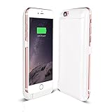 COOLEAD® iPhone 6S Battery Case ,iPhone 6 Battery Case,Portable Charger iPhone 6 6S Charging Case-5800mAh Battery Pack power Bank Cover[White]