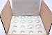 youseexmas Glass Christmas Ornaments White Silver Pack of 32