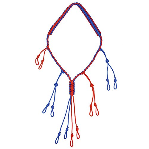 PSKOOK Duck Call Lanyard Paracord Hunting Goose Calls 12 Adjustable Loops Outdoor Predator Gear for Pheasant Waterfowl Hand Braided Necklace (Red)