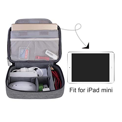 BUBM Electronic Organizer, Double Layer Travel Gadget Carry Bag for