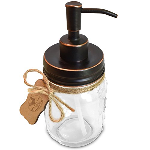 image for Premium Home Quality Premium Rustproof Stainless Steel Mason Jar Soap 