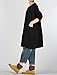 Mordenmiss Women's 2017 New Stylish Long Sleeve T-shirt Tops with Pockets (M, Black)