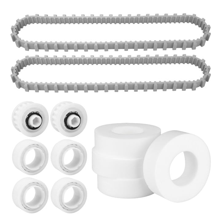 Photo 1 of Pool Cleaner Accessories, The Climbing Ring Replacement 6101611-R4, Timing Track 9985006-R2 and 3884997-R6 Guide Wheels Pulley Gears Combo Kits for Maytronics Dolphin Nautilus cc Plus Parts