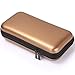 iMangoo Shockproof Carrying Case Hard Protective EVA Case Impact Resistant Travel 12000mAh Bank Pouch Bag USB Cable Organizer Earbuds Sleeve Pocket Accessory Smooth Coating Zipper Wallet Brown