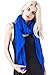 MissShorthair Lightweight Beautiful Solid Color Scarf for Women Shawl Wrap Soft Solid Scarf (Royal Blue)