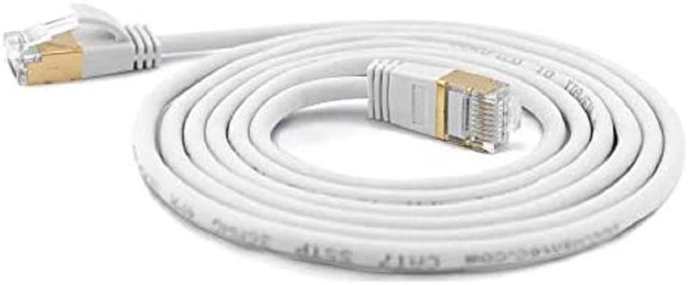wantecWire 7117 Extra Thin Patch Cable White