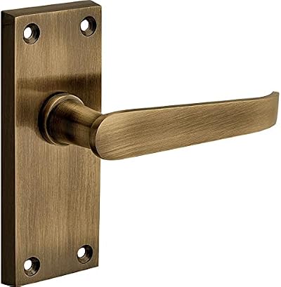 Designer Levers Victorian Straight Lever Door Handles Antique Brass 1 Pair
