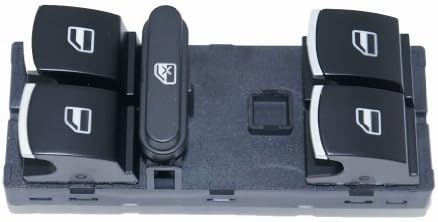 Reach_autoparts New Window Panel Master Switch Control Brand New for Volkswagen Golf/jetta Mk5 Mk6 Tiguan Touran 2004-present Caddy 2005-present Passat B6 Passat Cc for Only Parts Number 5nd 959 857