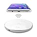 Satechi Qi-Certified Aluminum Wireless Charger - Compatible with iPhone 11 Pro Max/11 Pro/11, XS Max/XS/XR/X, 8 Plus/8 - Adapter Sold Separately (Silver)