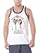 Muay Thai Kick Boxing MMA Mens Sport Singlets Tank Tops T-shirts White (XL)