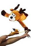 Holiday Slingshots - Flying Whooping Reindeer by Playmaker Toys