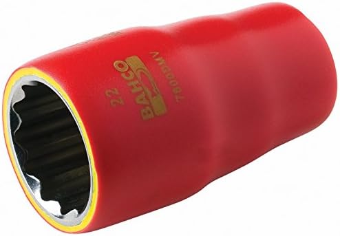 Bahco Tools 7800DZ-7/8 - Non-Impact Socket - Imperial, Polished Chrome Finish/Coating, Standard Straight Shaft Style, 1/2 in Drive Size, Socket Points: 12 PT