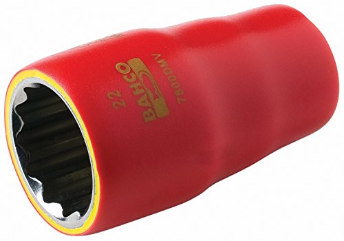 Bahco Tools 7800DZ-7/8 - Non-Impact Socket - Imperial, Polished Chrome Finish/Coating, Standard Straight Shaft Style, 1/2 in Drive Size, Socket Points: 12 PT