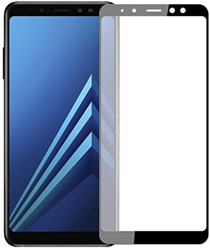 Samsung Galaxy A8 Plus Screen Protector, DIGI4U Tempered Glass Full Cover 0.3MM Slim Ultra-thin Touch Accurate Anti-Scratch Film for Samsung Galaxy A8 Plus 2018 (Black)