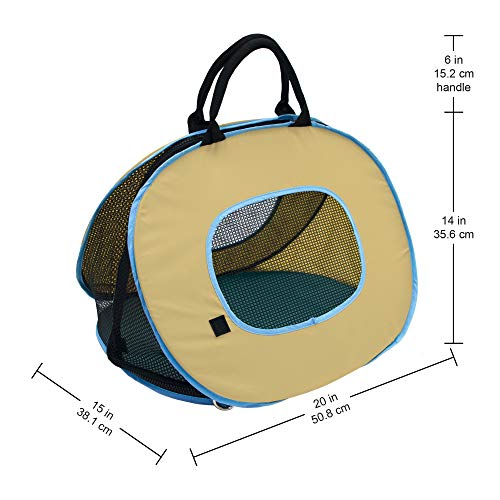 SportPet Designs Cat Carrier with Zipper Lock- Foldable Travel Cat Carrier - Thumbnail 5