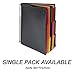 Samsill 2 Pack Deluxe 24 Pocket Spiral Project Organizer with Inner Zipper Pouch, Customizable Front Cover, 12 Dividers with Erasable Write-On Tabs in Assorted Colors, Plastic Folders with Pockets