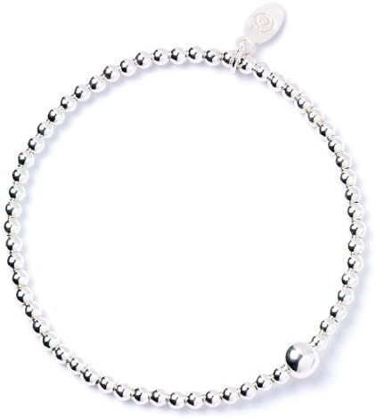 Roodles Sterling Silver Ball Bead Bracelet