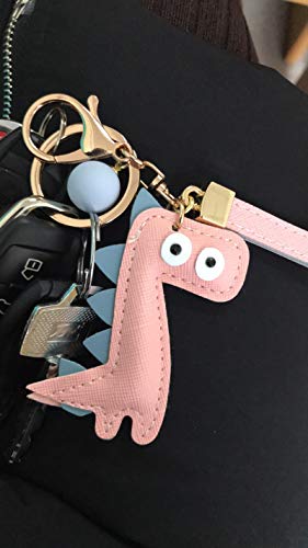 MUAMAX Dinosaur Key Chains for Women Girl Girlfriend,Bag charm,Keychain for Car Keys,Gift for Her (Pink+Blue)
