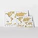 Luckies | Scratch Map Original Travel Size | Scratch Off World Map | Wall Art & Scratching Art | Mini World Maps Poster To Track Travels | Travel Journal Alternative & Traveling Gifts | Small