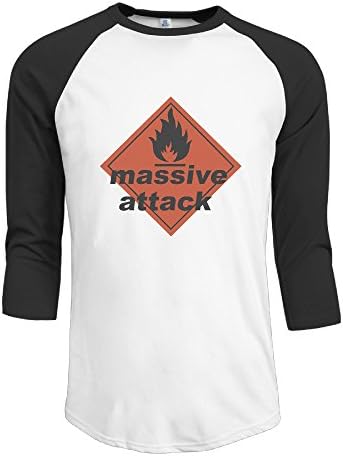 Men's Heartbleed Massive Attack Baseball Tee Classical Graphic T Shirts