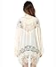 Gypsy Women Vintage Hippie Boho Kimono Cardigan Lace Crochet Jacket Tops Blouse (Small) White
