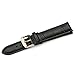 iStrap Leather Watch band Alligator Grain Calfskin Replacement Strap Stainless Steel Buckle Bracelet for Men Women-18mm 19mm 20mm 21mm 22mm 24mm-Black Brown