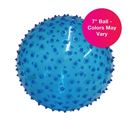 Edushape The Original Sensory Ball for Baby 7” Transparent Primary Color Baby Ball that Helps