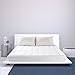 WARM HARBOR Mattress Pad Cover King Size Mattress Topper with 18” Deep Pocket Pillowtop Overfilled 100% 300TC Cotton White Bed Topper (Down Alternative)