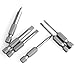 Feamos 6Pcs Flat Head Slotted Tip Screwdrivers Bits 50mm 2.0-6.0mm