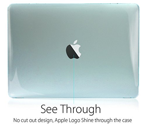 MacBook Pro 13 Case 2016, UESWILL Crystal See-Through Hard Shell Case Cover for MacBook Pro 13" (2016 Release) with/ without Touch Bar (A1706/A1708) + Microfibre Cleaning Cloth, Green