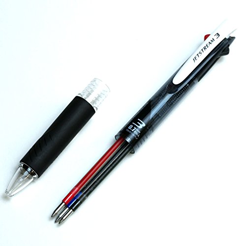 Uni Ballpoint Pen Jetstream 3 Color Black, Red, Blue Ink 0.7mm, Rose