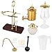 Kendal Balance Syphon Siphon Coffee Maker Merchant Vacuum Brew for Smooth Espresso Coffee,Gold Color