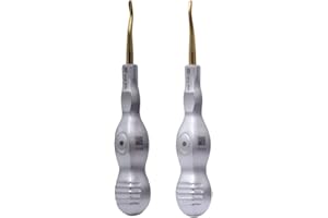 WISE INSTRUMENTS INC Dental Surgical Elevator 77R / 77L Dental Instrument Serrated E77R Dental Elevator
