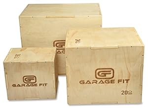 Amazon.com : Wood Plyo Box - 30/24/20, 24/20/16, 24/20/18 